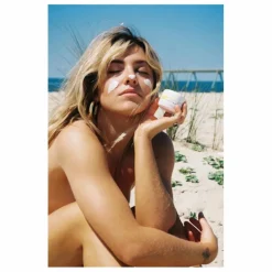 Femme Mimitika Soins Du Visage|Taille Voyage|Crème solaire visage SPF 50 - 50 gr