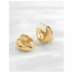 Femme Louise Damas Boucles D'Oreilles|Créoles Claudia |