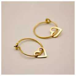 Online Adorabili Créoles Cœurs Fins | Doré