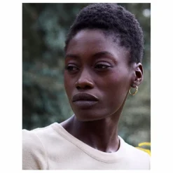 Femme Louise Damas Boucles D'Oreilles|Créoles La Liane |