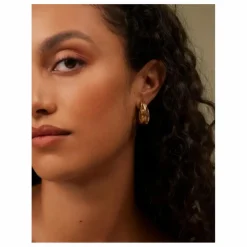 Clearance Louise Damas Créoles Le Drapé | Doré