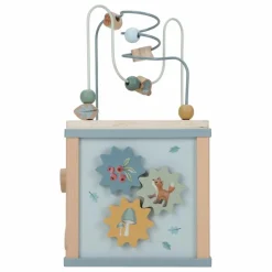 Little Dutch Jouets D'Éveil|Jouets D'Éveil|Cube d'activités en bois FSC - Forest Friends