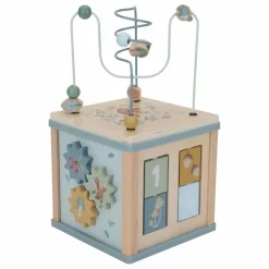 Little Dutch Jouets D'Éveil|Jouets D'Éveil|Cube d'activités en bois FSC - Forest Friends