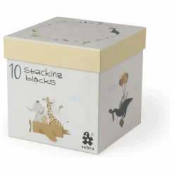 Sebra Cubes à empiler World of Multicolore Sale