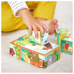 Janod Jouets D'Éveil|Jouets D'Éveil|Cubes animaux de la ferme