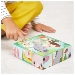 Janod Jouets D'Éveil|Jouets D'Éveil|Cubes animaux de la ferme