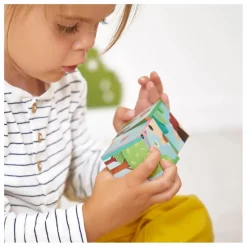 Janod Jouets D'Éveil|Jouets D'Éveil|Cubes animaux de la ferme