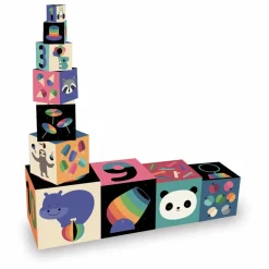 Vilac Jouets D'Éveil|Cubes gigognes Arc-en-ciel