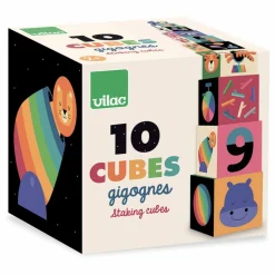Vilac Jouets D'Éveil|Cubes gigognes Arc-en-ciel