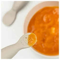 Done by deer Premiers Repas|Puériculture|Cuillères d'apprentissage Tiny Farm - Set de 2 |