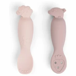 Done by deer Cuillères d'apprentissage Tiny Farm - Set de 2 |