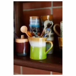 HKliving Cuillères en grès - Set de 4 Multicolore