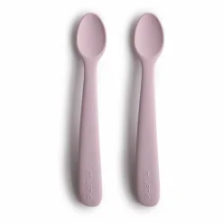 Clearance Mushie Cuillères en silicone - Set de 2 | Lilas tLilas