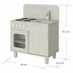 Flexa Cuisinière en bois | Gris clair Online