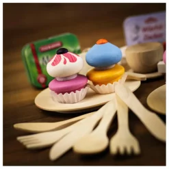 Erzi Cupcakes à assembler - Set de 3 Multicolore Discount