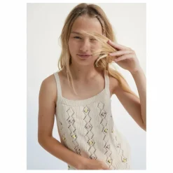 the new society Débardeur Ambrose Pointelle Coton Bio | Ecru Online