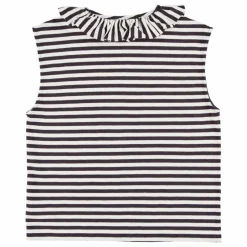 Femme Sisters Department Débardeur Natalie Cheesy Saucy Crispy Rayé Coton Flamé |