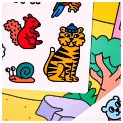 Omy Décor avec stickers repositionnables Animaux Multicolore Online