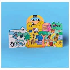 Omy Décor avec stickers repositionnables Animaux Multicolore Online