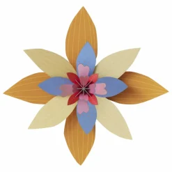 Outlet Studio Roof Décoration murale Fleur Apricot sorbet Multicolore