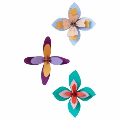 Enfant Studio Roof Décoration murale Fleur Lavender - Set de 3