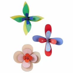 Enfant Studio Roof Décoration Murale|Déco Murale Enfant|Décoration murale Fleur Lime - Set de 3