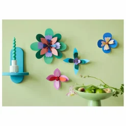 Enfant Studio Roof Décoration Murale|Déco Murale Enfant|Décoration murale Fleur Pistache sorbet