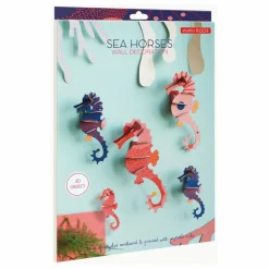Studio Roof Décoration murale Hippocampes - Set de 5 Multicolore New