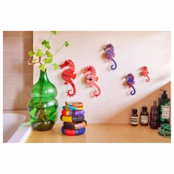 Studio Roof Décoration murale Hippocampes - Set de 5 Multicolore New