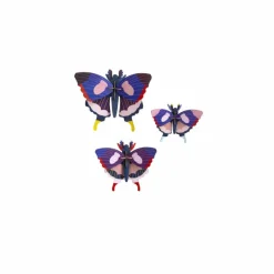 Sale Studio Roof Décoration murale Papillons - Set de 3 Multicolore