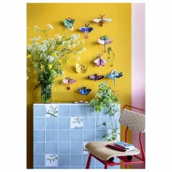 Discount Studio Roof Décoration murale Papillon Jaune