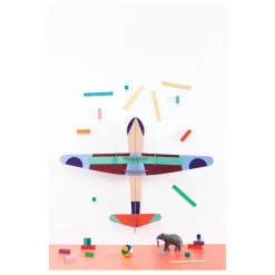 Studio Roof Décoration murale Planeur Multicolore Discount