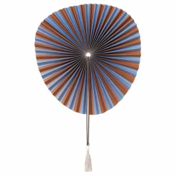 Broste Copenhagen Décoration murale éventail Saba en papier | Bleu ciel