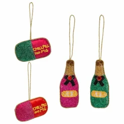 Enfant Anna + Nina Décoration De Fête|Décorations de Noël Chill Pill - Set de 4 |