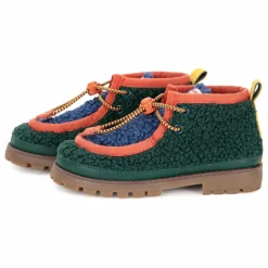 Hot Bobo Choses Derbies Façon Sherpa Wallabee - x Camper | Vert