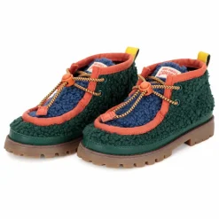Hot Bobo Choses Derbies Façon Sherpa Wallabee - x Camper | Vert