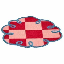 Bitossi Dessous de verre vichy Dama Rosa - Set de 2 | Rouge Sale