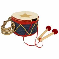 Meri Meri Déguisements|Déguisement Tambour en papier tissé et baguettes en bois
