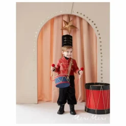 Meri Meri Déguisements|Déguisement Tambour en papier tissé et baguettes en bois