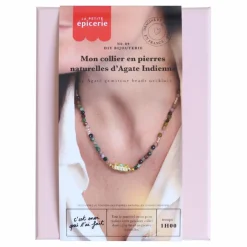 La Petite Épicerie DIY Mon Collier en pierres naturelles d'agate Multicolore Sale