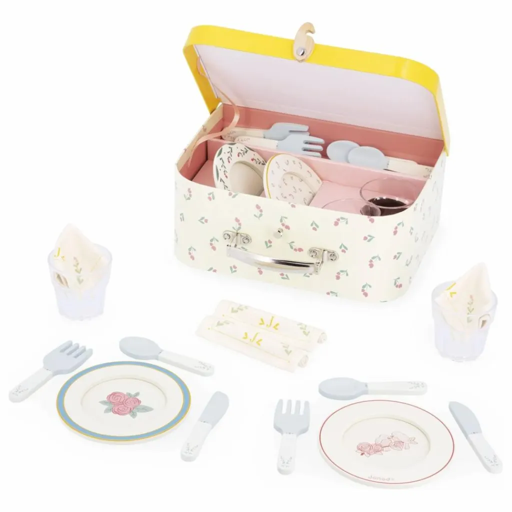 Janod Cuisines, Marchandes|Dînette en valisette - Mamie Soleil