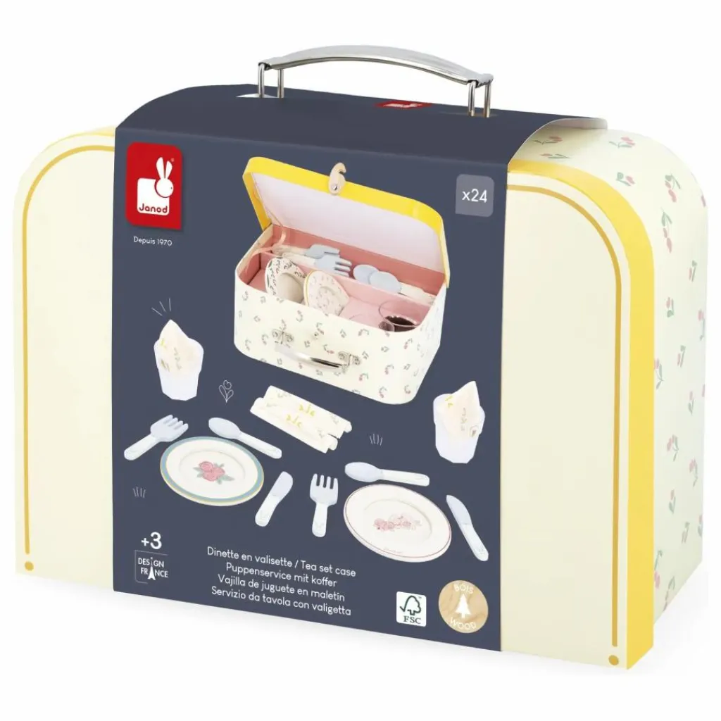 Janod Cuisines, Marchandes|Dînette en valisette - Mamie Soleil