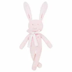 New Tartine et Chocolat Doudou Augustin le lapin tout doux | Rose pâle