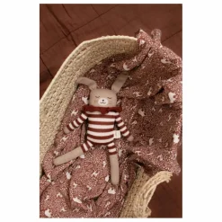 Online Main Sauvage Doudou grand Lapin barboteuse rayée | Sienne