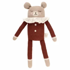 Hot Main Sauvage Doudou grand ourson pyjama | Terracotta