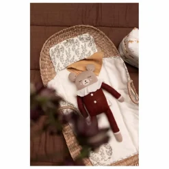 Hot Main Sauvage Doudou grand ourson pyjama | Terracotta