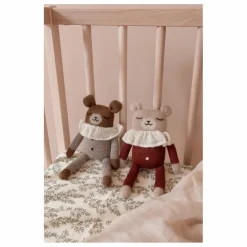 Hot Main Sauvage Doudou grand ourson pyjama | Terracotta