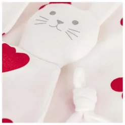 Petit Bateau Doudou Lapin Cœurs |