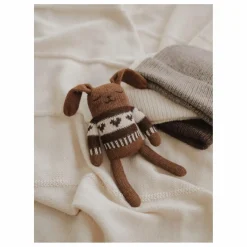 Main Sauvage Doudou Lapin pull jacquard |