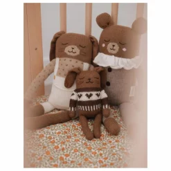 Main Sauvage Doudou Lapin pull jacquard |